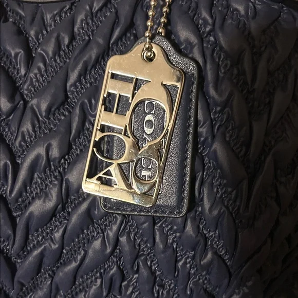 Coach Madison gathered nylon 70th anniversary bag in Navy Blue - Picture 3 of 7